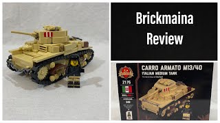 Brickmaina Carro Armato M13/40 Tank Kit Speed-build and Review