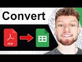 How To Convert PDF To Google Sheets (Step By Step)