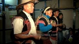 Merry-making shamans: Priests dance after shamanistic ritual in India