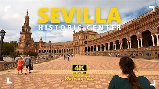 Explore Sevilla's Historic Center in Stunning 4K Walk | Cathedral de Sevilla to Plaza de España 🇪🇸