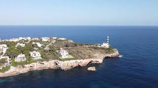 El faro de portocolom - Mallorca - vuelo dron