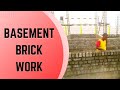 Basement Brick Work | Civil Engineering Practical Experience | Brick wall construction #tutorial MDS