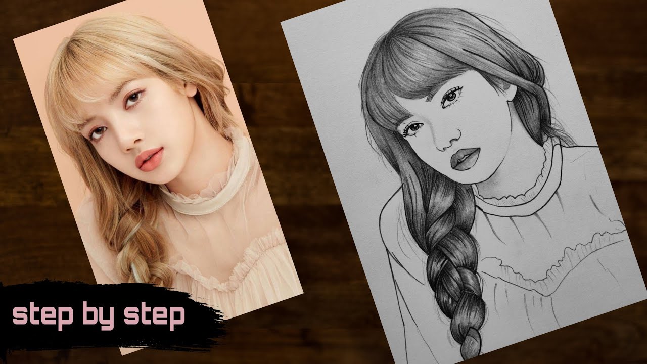 How To Draw BLACKPINK Lisa Step By Step | Drawing Tutorial | YouCanDraw ...