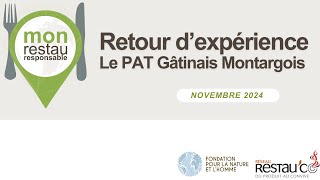 Webinaire Mon Restau Responsable - Retour d'expérience du PAT Gâtinais Montargois - 14/11/24