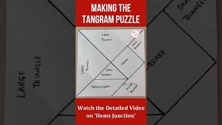 #shorts Making the Tangram Puzzle | Easy way to make a Tangram Puzzle #youtubeshorts #tangram