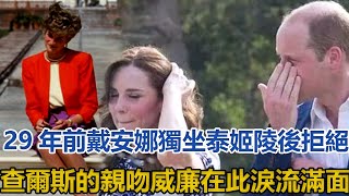 29年前，戴安娜獨坐泰姬陵後拒絕查爾斯的親吻，威廉在此淚流滿面｜宮廷秘史｜