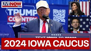 2024 Iowa caucus: Trump campaigns, DeSantis & Haley face off for second place | LiveNOW from FOX