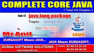 Core Java - java.lang.package - Immutable Vs Mutable classes -Part-1