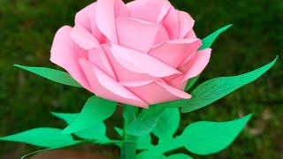 How to make rose from paper | paper rose | paper flowers. crafts / 5 minute crafts/ DIY/easy/flower