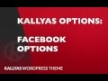 Facebook options in Kallyas options ( Kallyas WordPress theme v4.0  )