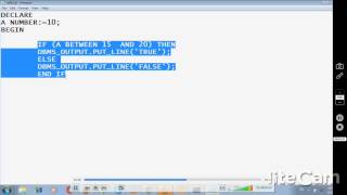 Between Operator in PL/SQL programming -8