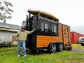 AMAZING 7x14 Cargo Trailer Camper Conversion Tour