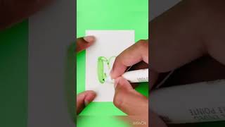 Bubble Letter N - Easy- #shorts, #mildliners