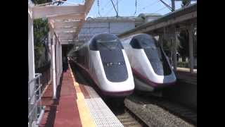 こまち21号 E3系 雫石発車 / Akita Shinkansen Departs From Shizukuishi