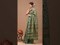 linen saree in ajrakh print linen linensarees saree sareefashion clothes clothing fashion