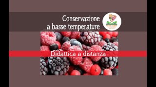 I metodi di conservazione a freddo: Refrigeramento e Congelamento - Didattica a distanza