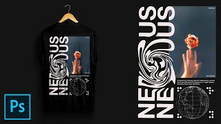 Liquid Typography Streetwear Design Nervous - Tutorial Photoshop CC 2021