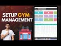 Setup a gym management software online