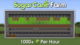 Minecraft Easy Automatic Sugar Cane Farm - Tutorial 1.20 | 1000+ Per Hour