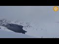 valanga su marmolada rifugio sepolto da neve il video dall’elicottero