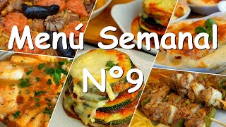 Menú Semanal Número 9 con 5 Recetas Fáciles y Completas