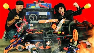 NERF BATTLE RACER vs BOOMCO BLASTER BUGGY 3! Nerf War!