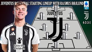 JUVENTUS POTENTIAL STARTING LINEUP WITH TRANSFER RASMUS HØJLUND | RUMOUR