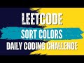 LeetCode : 75. Sort Colors💛🖤 Solution link👇🏻🔗 #leetcode #java #subscribe #like #coding #solution