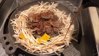 Jingisukan Lamb Meat BBQ in Sapporo Japan