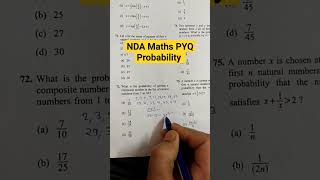 NDA Maths PYQ | Probability | NDA 1 2024 | Unique Defence Academy | Kapil Sir #maths #mathstricks