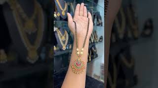 New model long black beads chain with CZ locket | Ultimate Collections | WhatsApp @ 9490731606