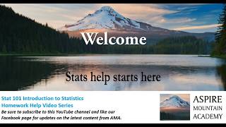 Introduction to FREE Stat 101 course resources