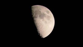1st Quarter Moon Time Lapse