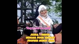 yusriyatus sa'adah // juara 1 binvok dewasa putri// prop sumut 2023