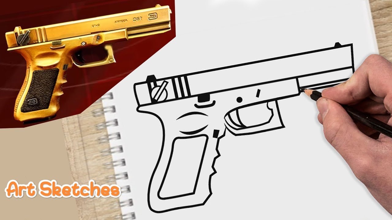 How To Draw Fire Gun