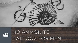 40 Ammonite Tattoos For Men