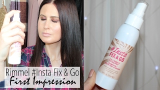 Rimmel #Insta FIX \u0026 GO Setting Spray | FIRST IMPRESSION