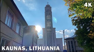 Walk in Kaunas Žaliakalnis • Autumn Afternoon • 🇱🇹