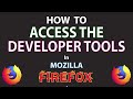How To Open The Developer Tools In The Firefox Web Browser | PC Tutorial
