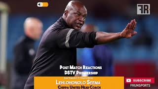 Cape Town City 1-1 Chippa United: reactions from coach Lehlohonolo Seema