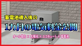 【節電対策】蓄電池導入後の1カ月の電気料金公開 オール電化 × 太陽光 × エコキュート × 蓄電池