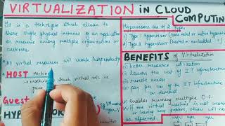Lecture -11 Virtualization in Cloud Computing || What is Virtualization in Cloud Computing