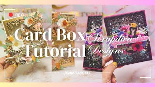 Card Box Tutorial Featuring the Branches Add On Die from the October Release at ScrapDiva Designs