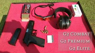 Mencoba Menembak Pistol G2 Combat Pindad