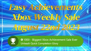 🎮🔥 Biggest #xbox Achievement Sale Ever: Unleash Quick Completion Glory for Achievement Hunters! 💎🏆