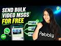 Send Bulk WhatsApp Messages with Videos for Free