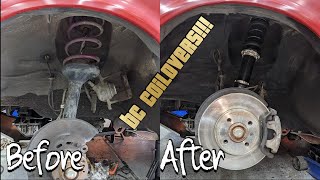 The BMW E30 project car gets an expensive upgrade!!! BC Racing Coilovers!!