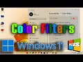 Windows 11 Tutorials  || Color filters on Windows 11