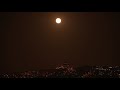 live strawberry supermoon shines over istanbul