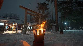 4K・ Japan Akita on New Year night 2022・4K HDR